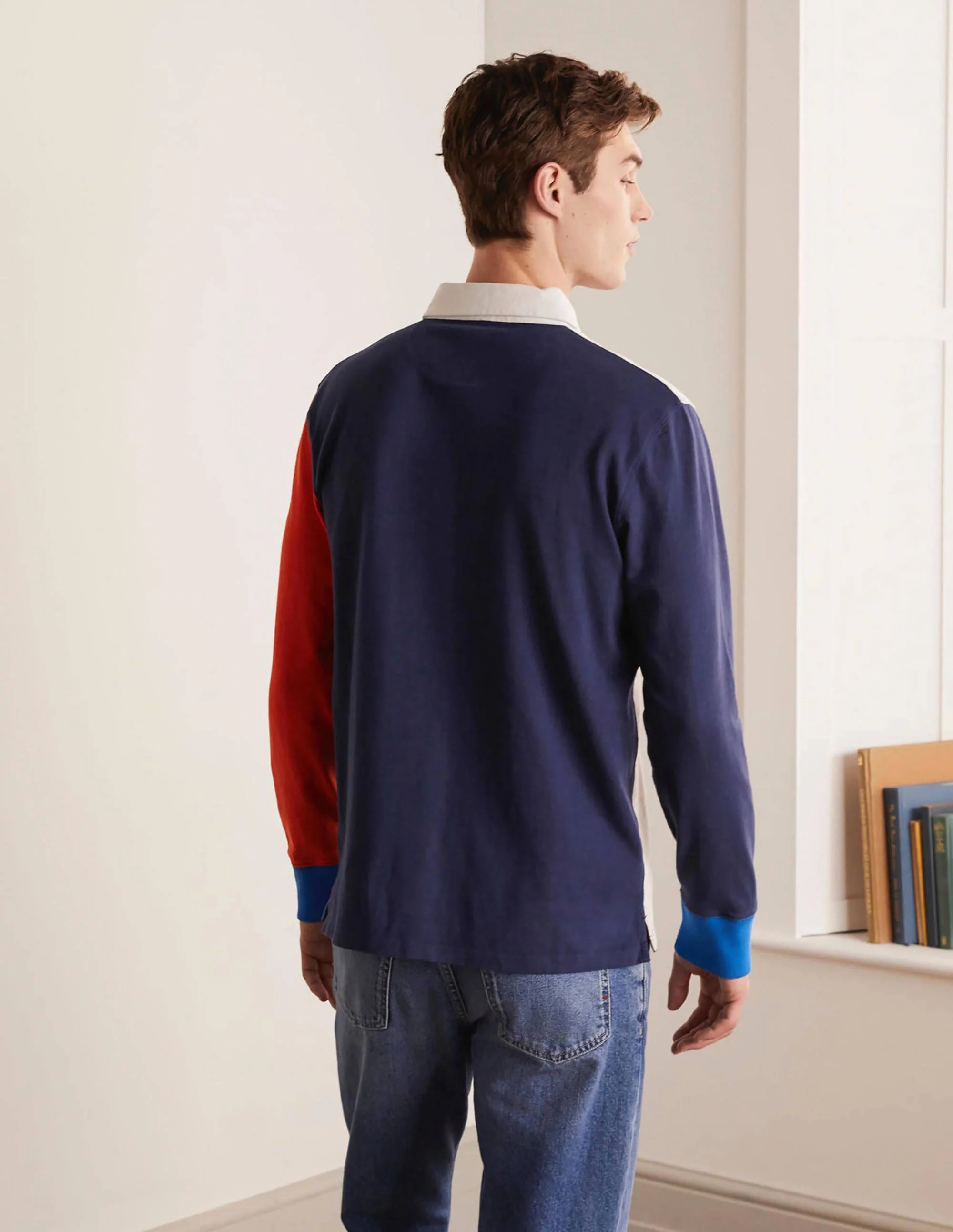 Rugbyshirt-Bunt, Blockfarben - Image 3