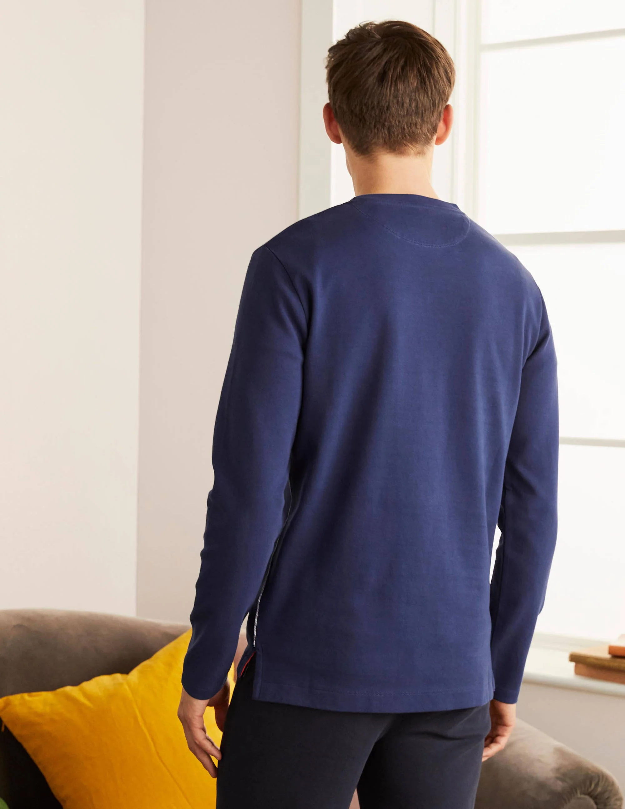 Rye Doubleface-Pullover mit Rundhalsausschnitt-Weltraumblau - Image 3