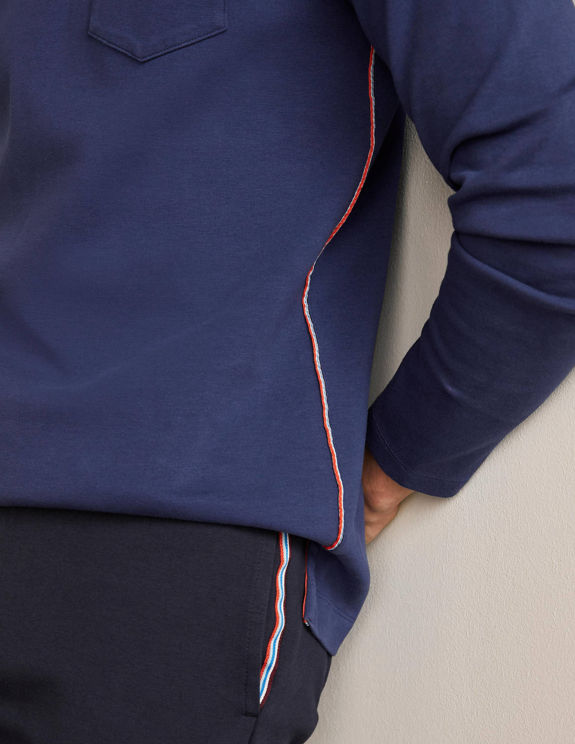 Rye Doubleface-Pullover mit Rundhalsausschnitt-Weltraumblau - Image 4