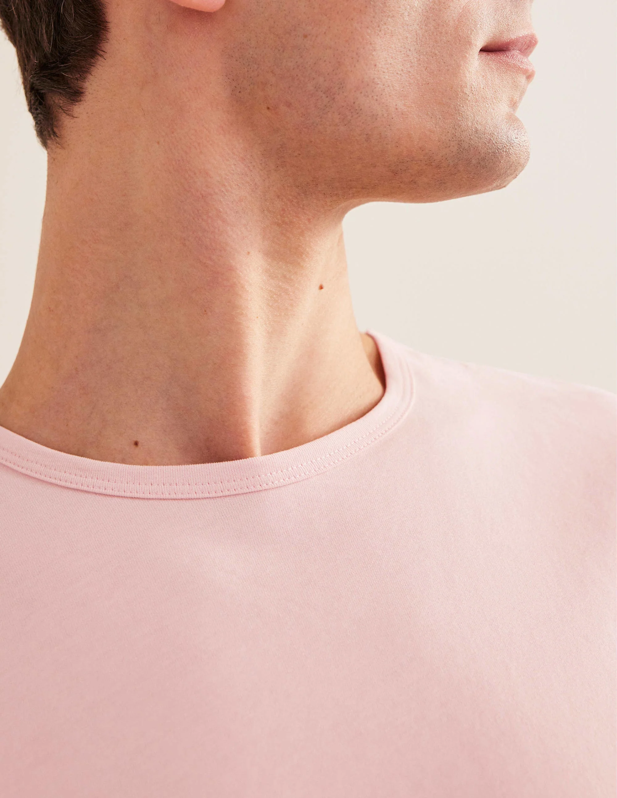 Schmal geschnittenes klassisches T-Shirt-Lotusrosa - Image 2