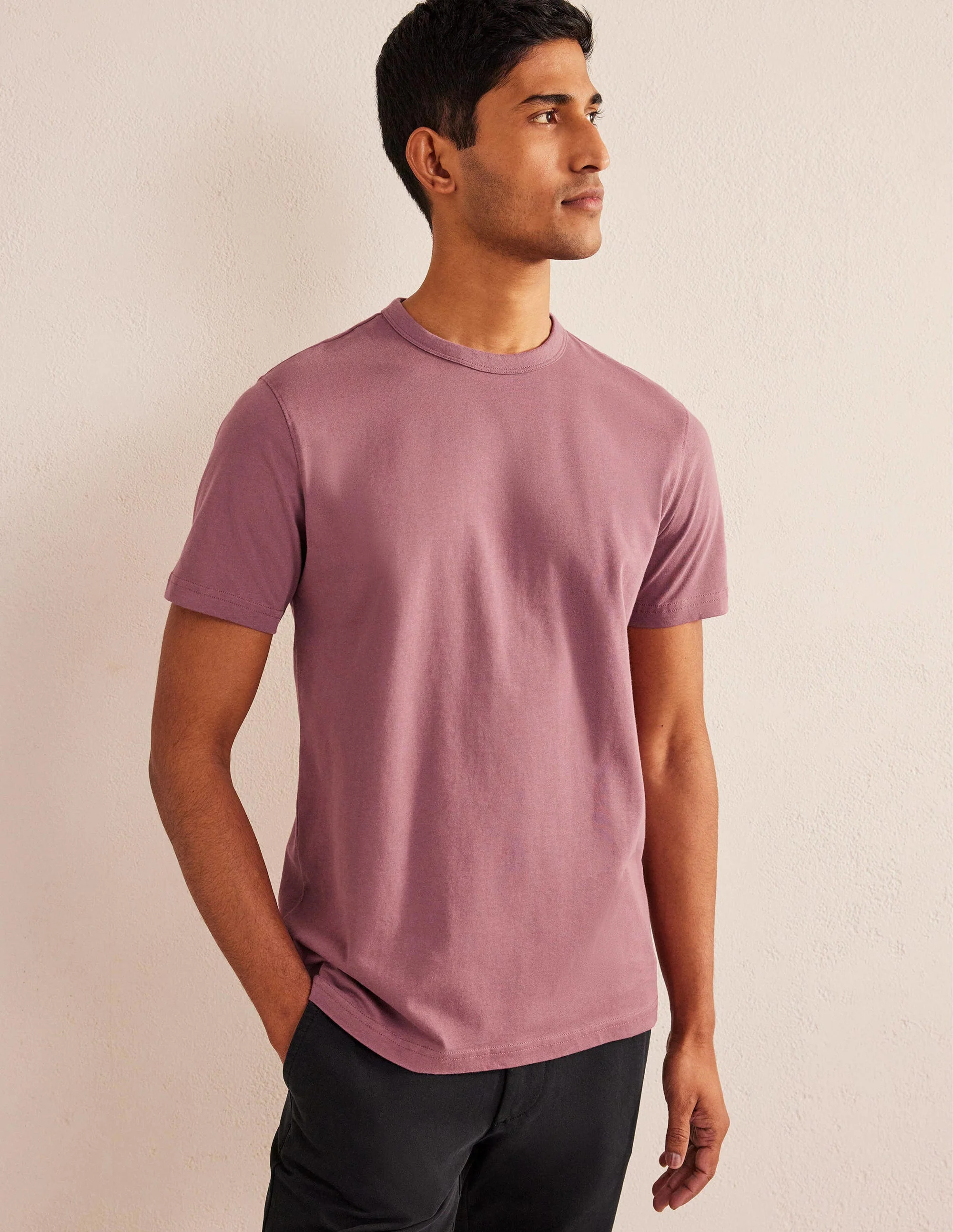 Schmal geschnittenes klassisches T-Shirt-Renaissance-Rosa - Image 4