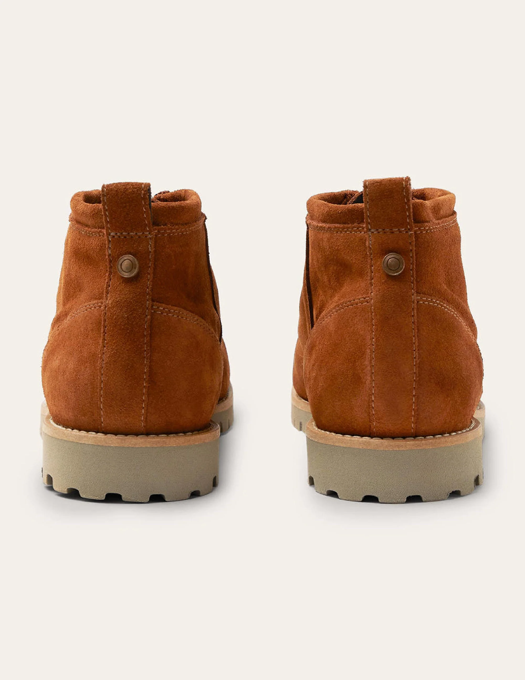 Schnürstiefel aus Veloursleder-Hellbraun - Image 8