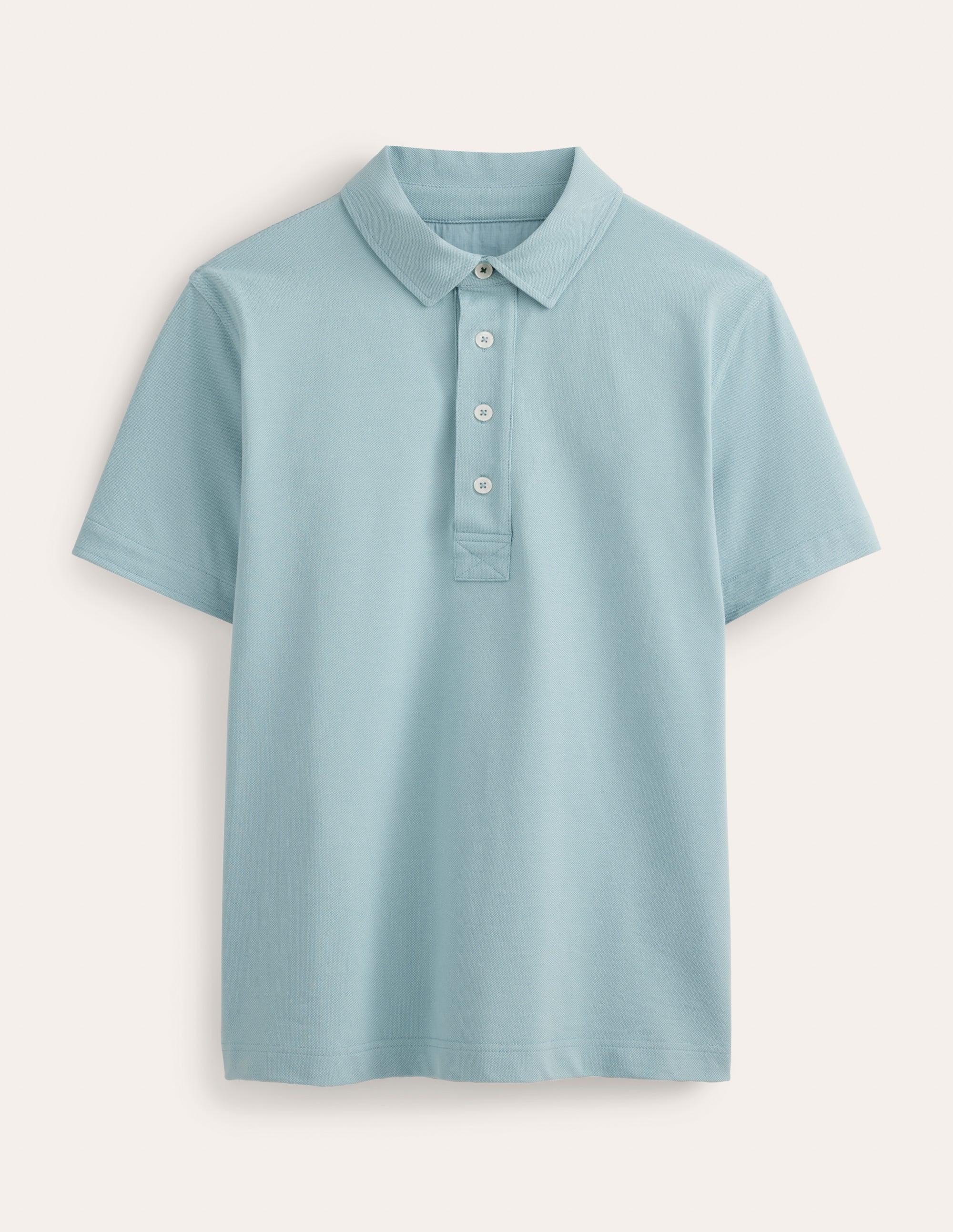Smartes Piqué-Poloshirt-Dezentes Blau - Image 5