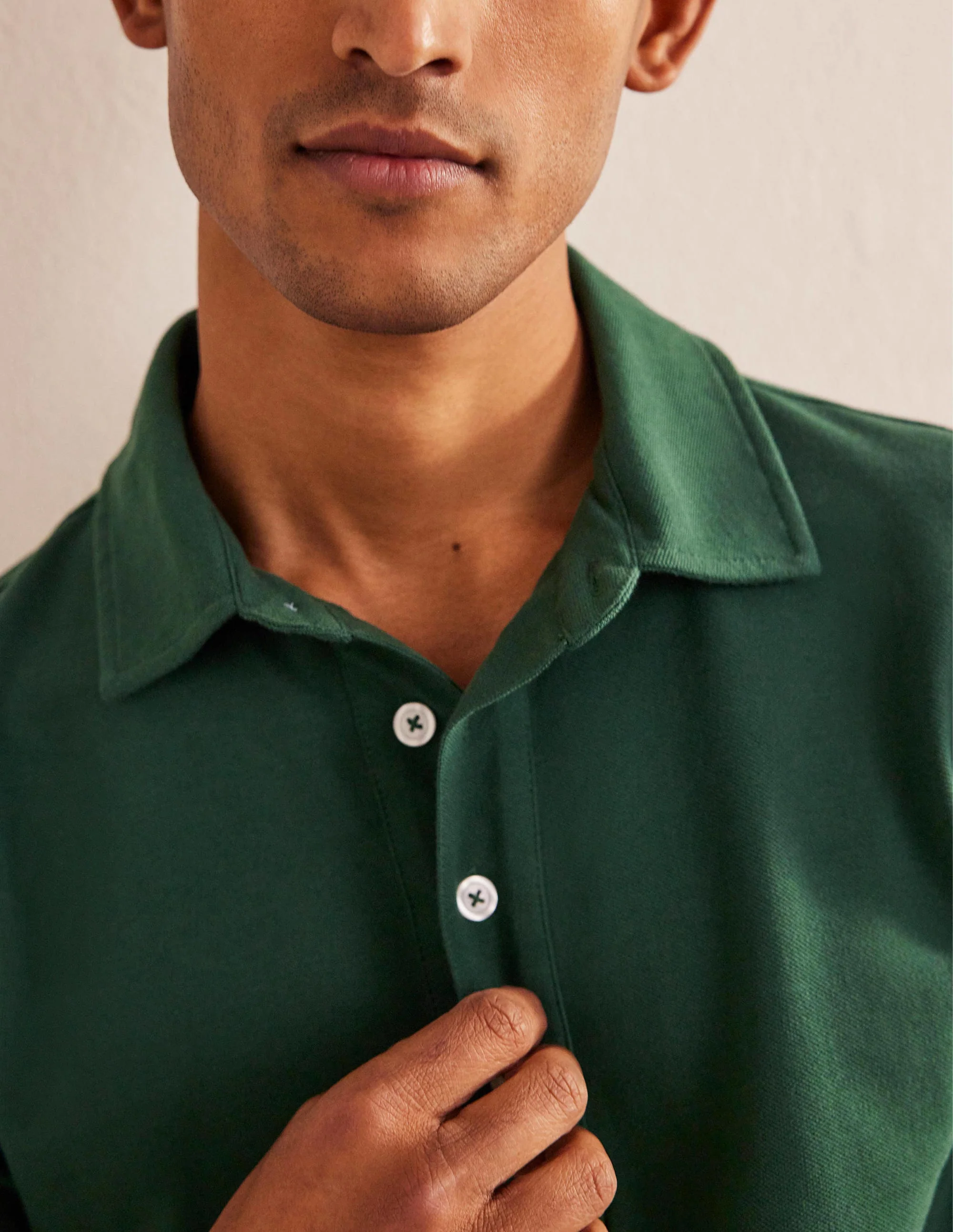 Smartes Piqué-Poloshirt-Palmblattgrün - Image 2