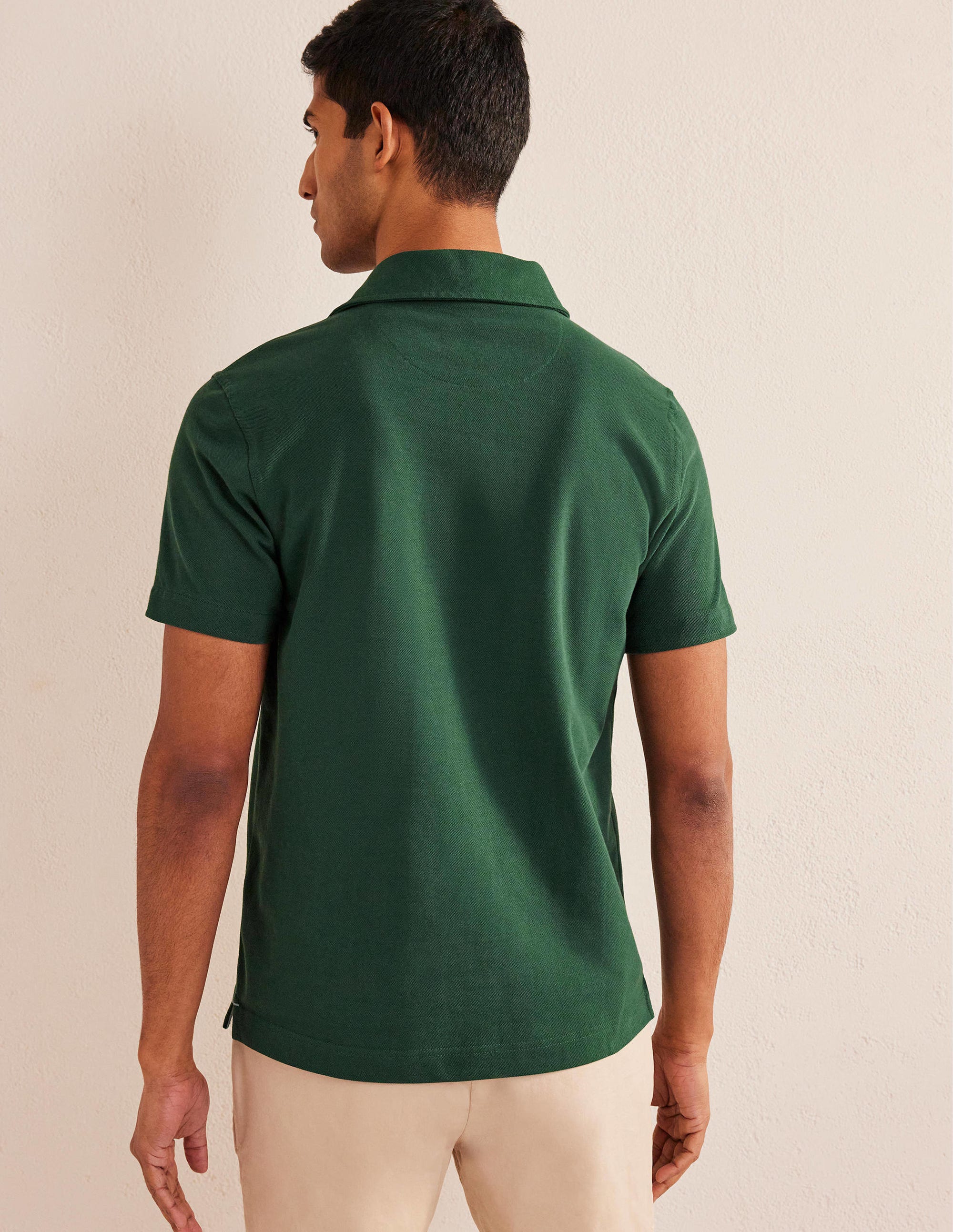 Smartes Piqué-Poloshirt-Palmblattgrün - Image 3
