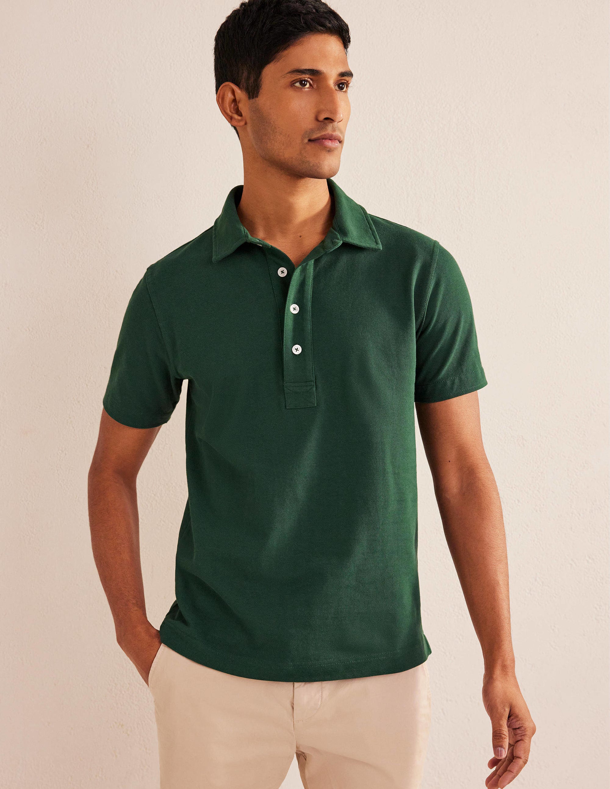 Smartes Piqué-Poloshirt-Palmblattgrün - Image 4