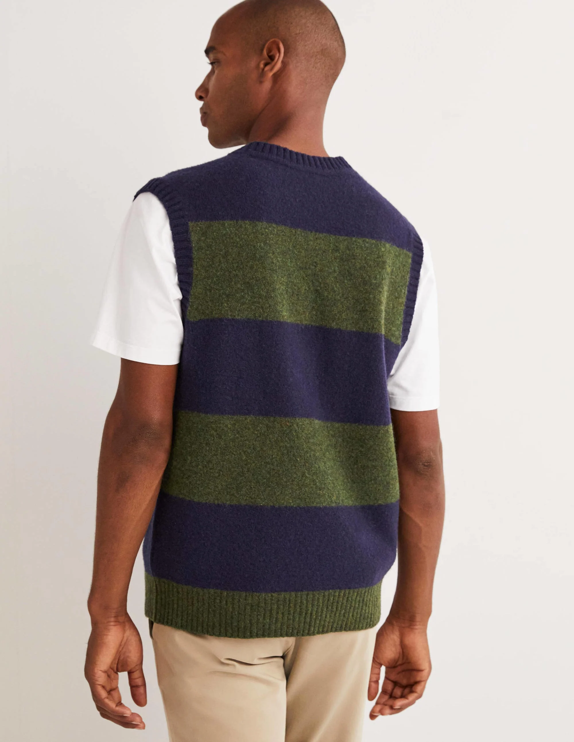 Strickpullunder-Schottengrün/Navy - Image 3