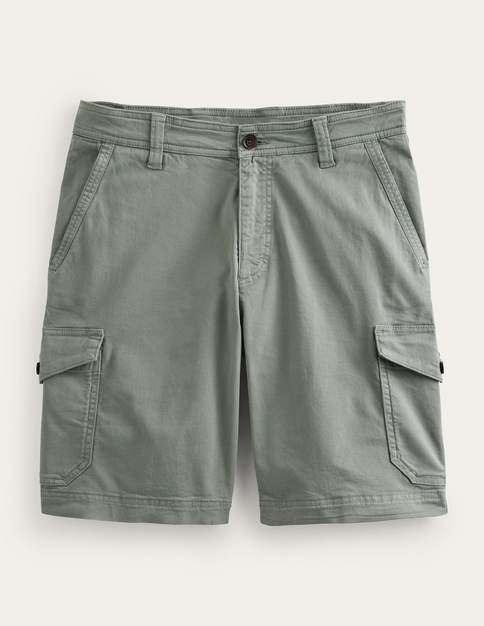 Stückgefärbte Cargoshorts-Alligatorgrün - Image 5