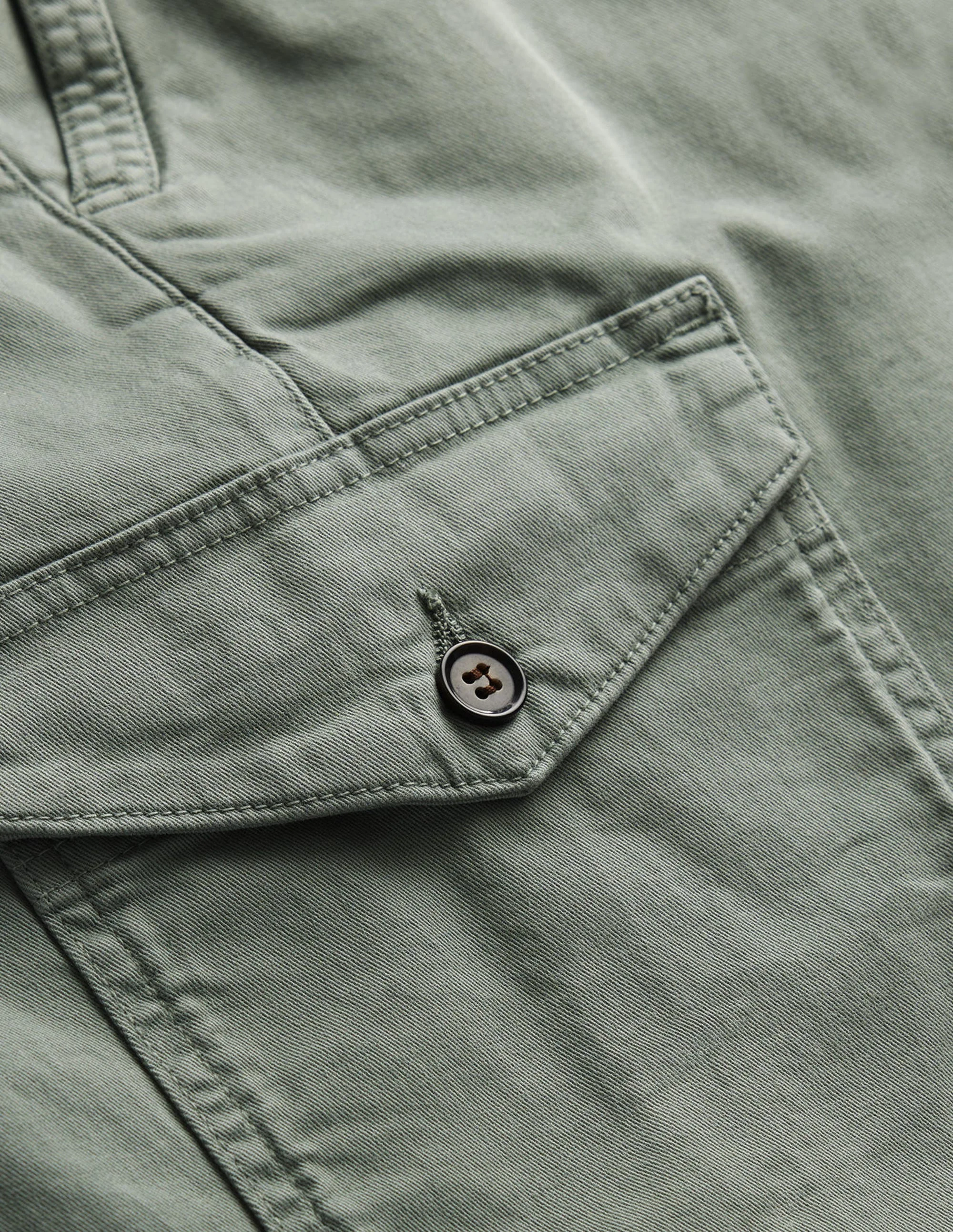 Stückgefärbte Cargoshorts-Alligatorgrün - Image 6