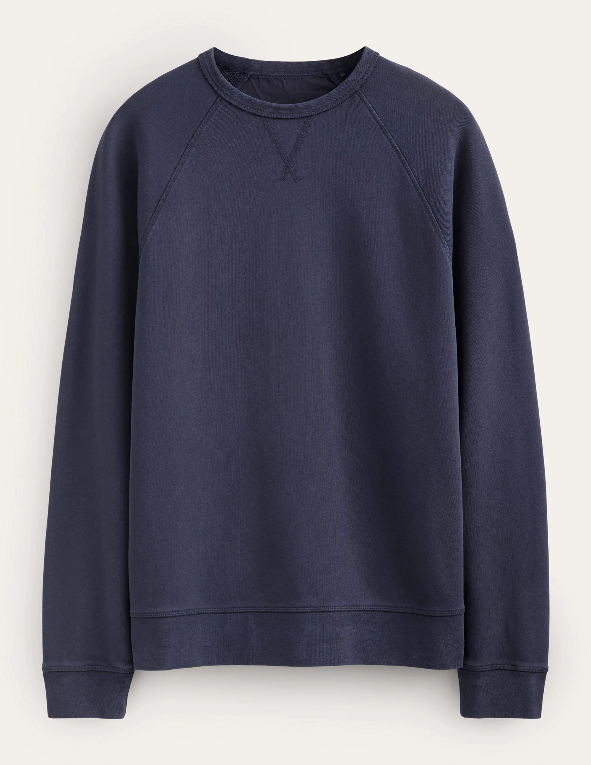 Stückgefärbtes Sweatshirt-Marineblau - Image 5