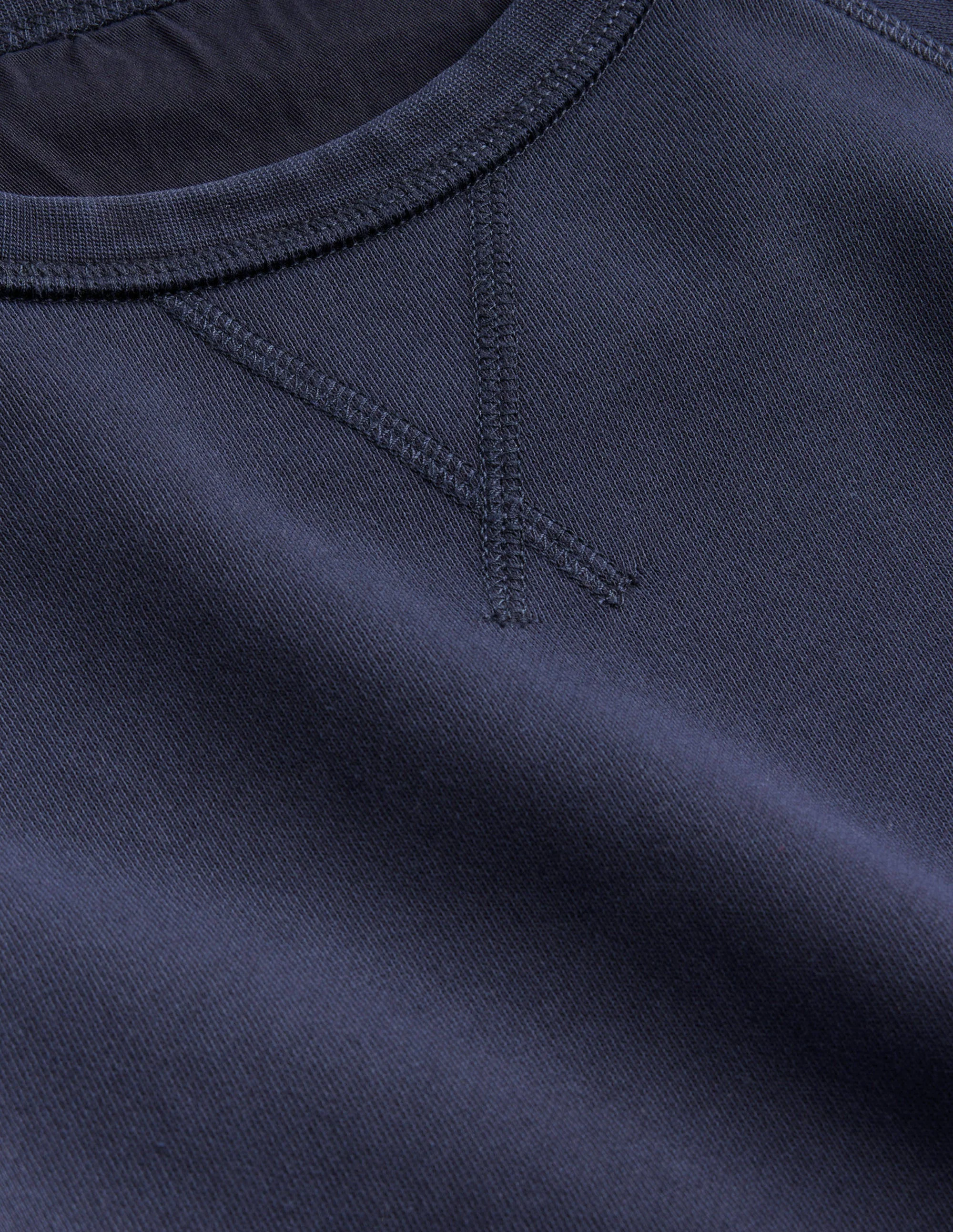 Stückgefärbtes Sweatshirt-Marineblau - Image 6