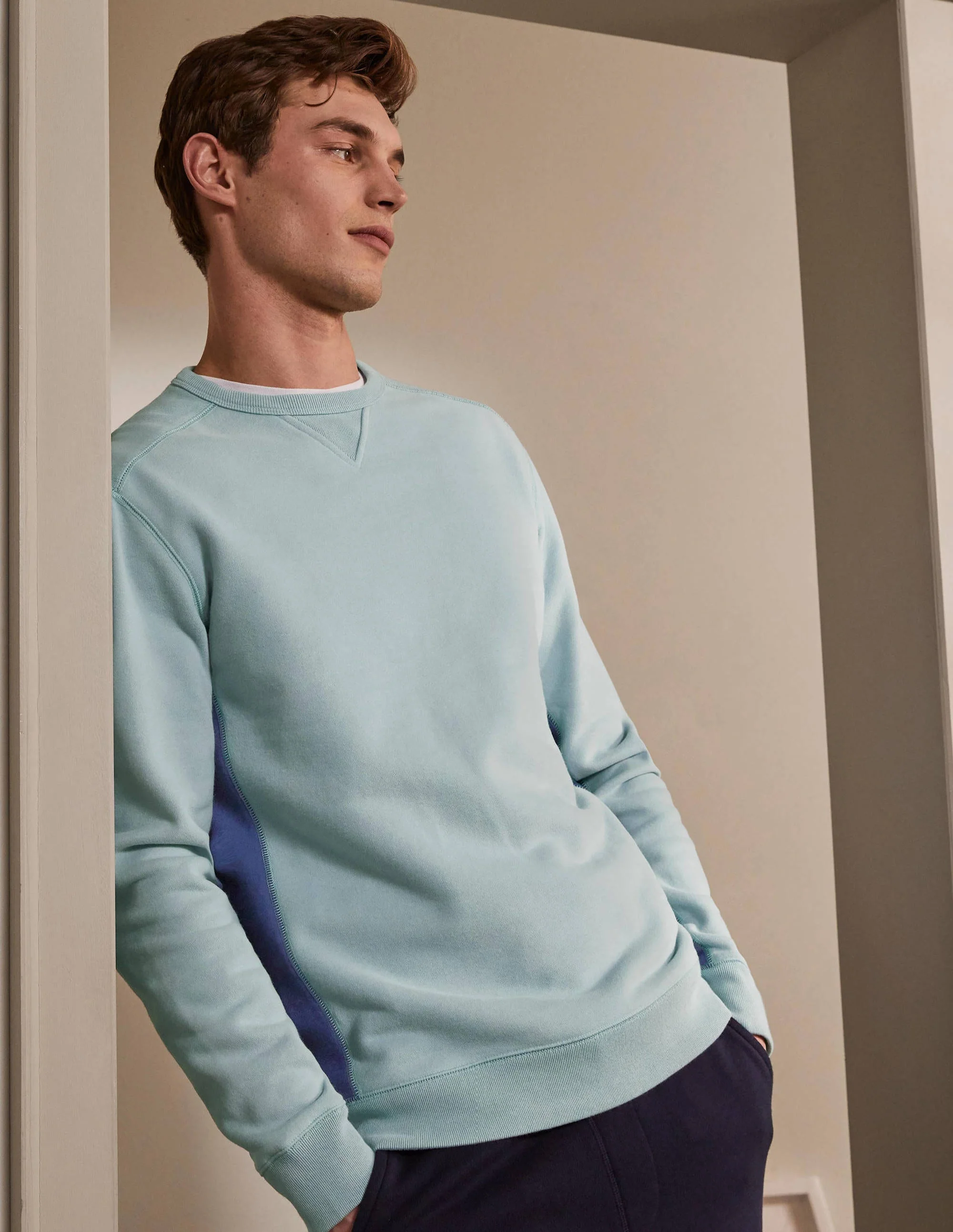 Superweiches Sweatshirt-Nebelblau