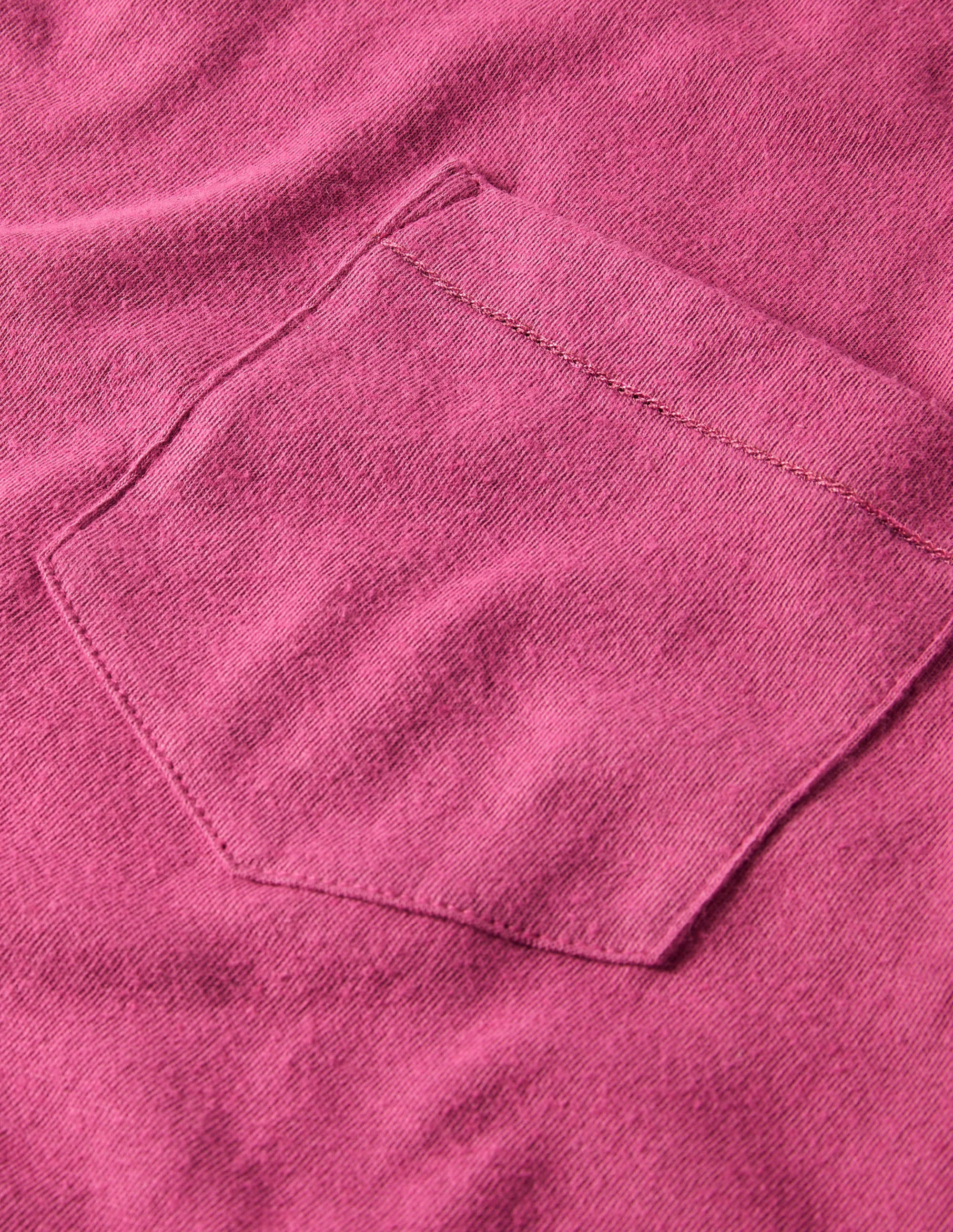 T-Shirt aus Leinenmischgewebe-Dahlien-Violett/Fliederrosa - Image 5