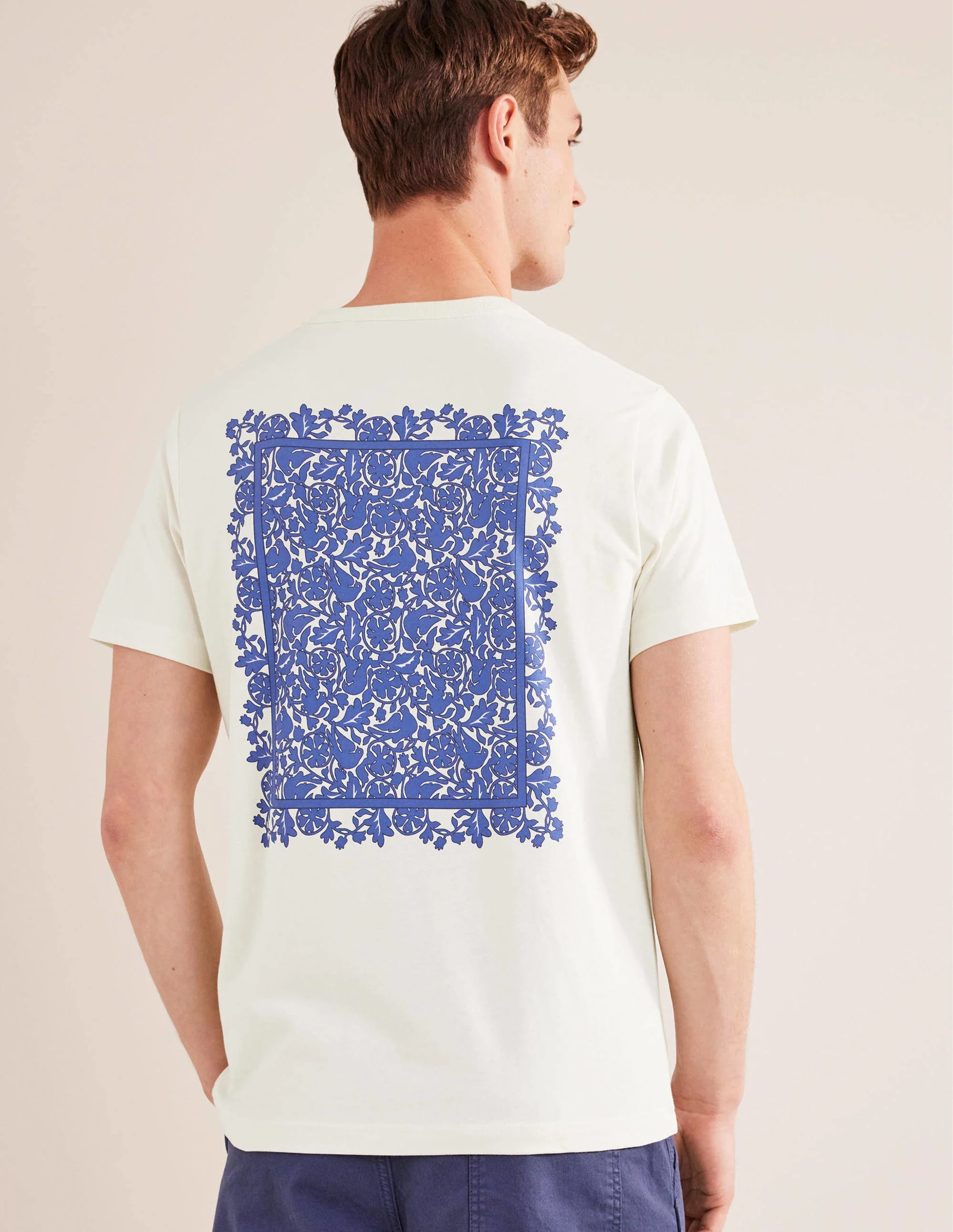 T-Shirt mit Motiv-Vanille, Vogelmuster - Image 3