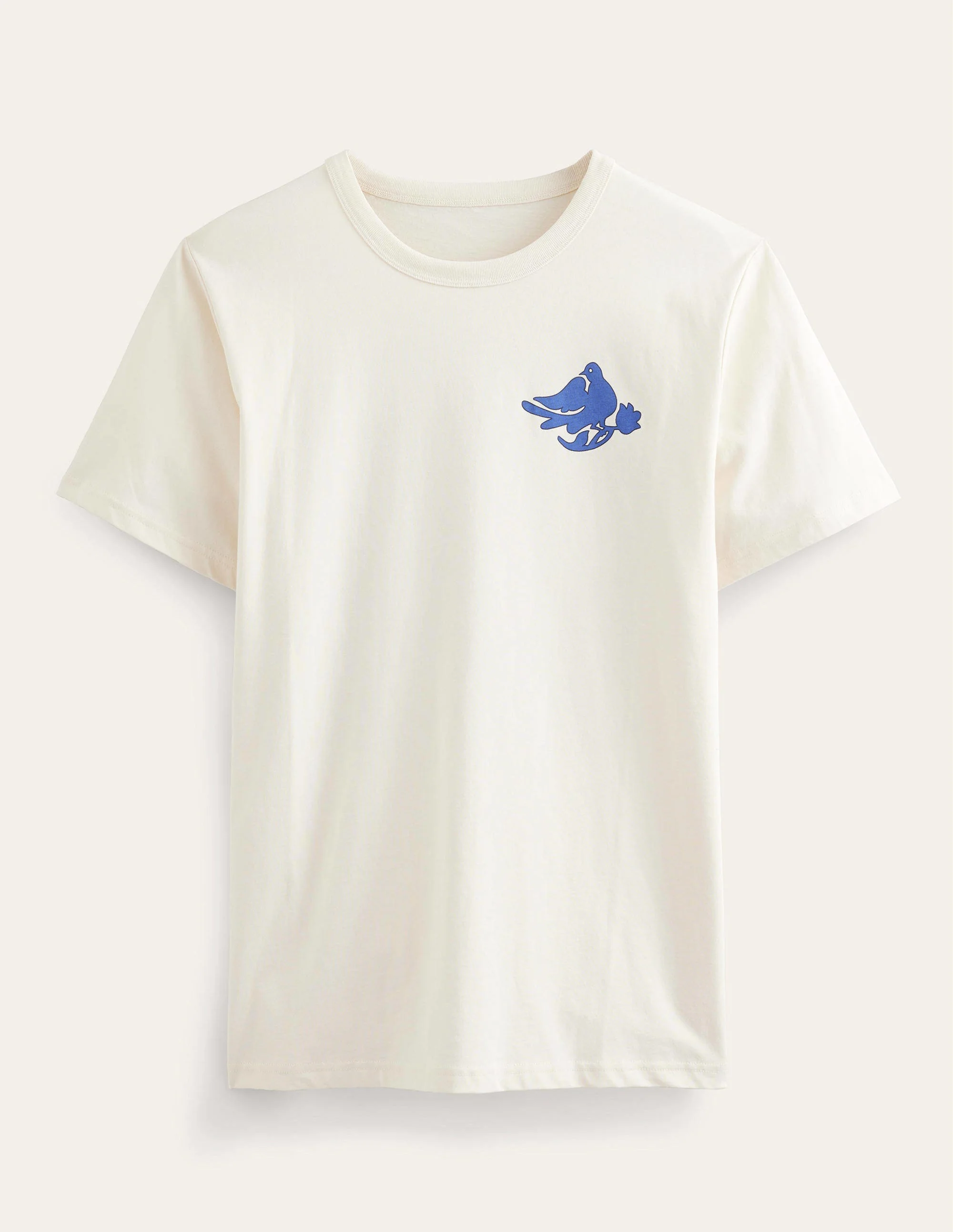 T-Shirt mit Motiv-Vanille, Vogelmuster - Image 5