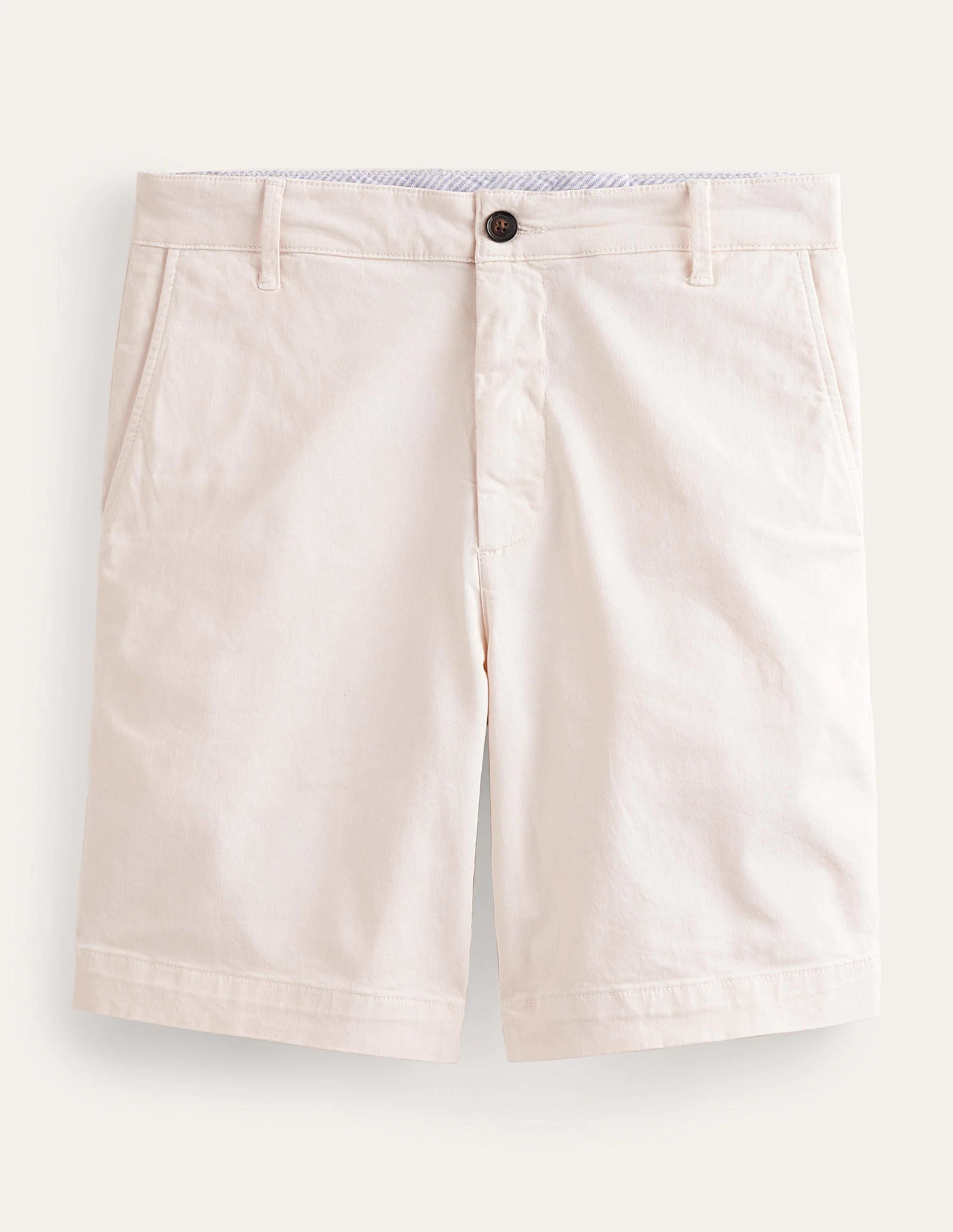 Vorgewaschene Chinoshorts-Naturweiß