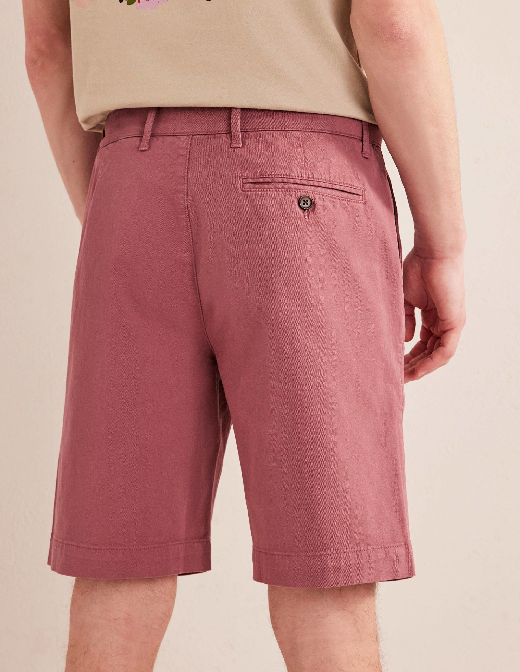 Vorgewaschene Chinoshorts-Renaissance-Rosa - Image 3