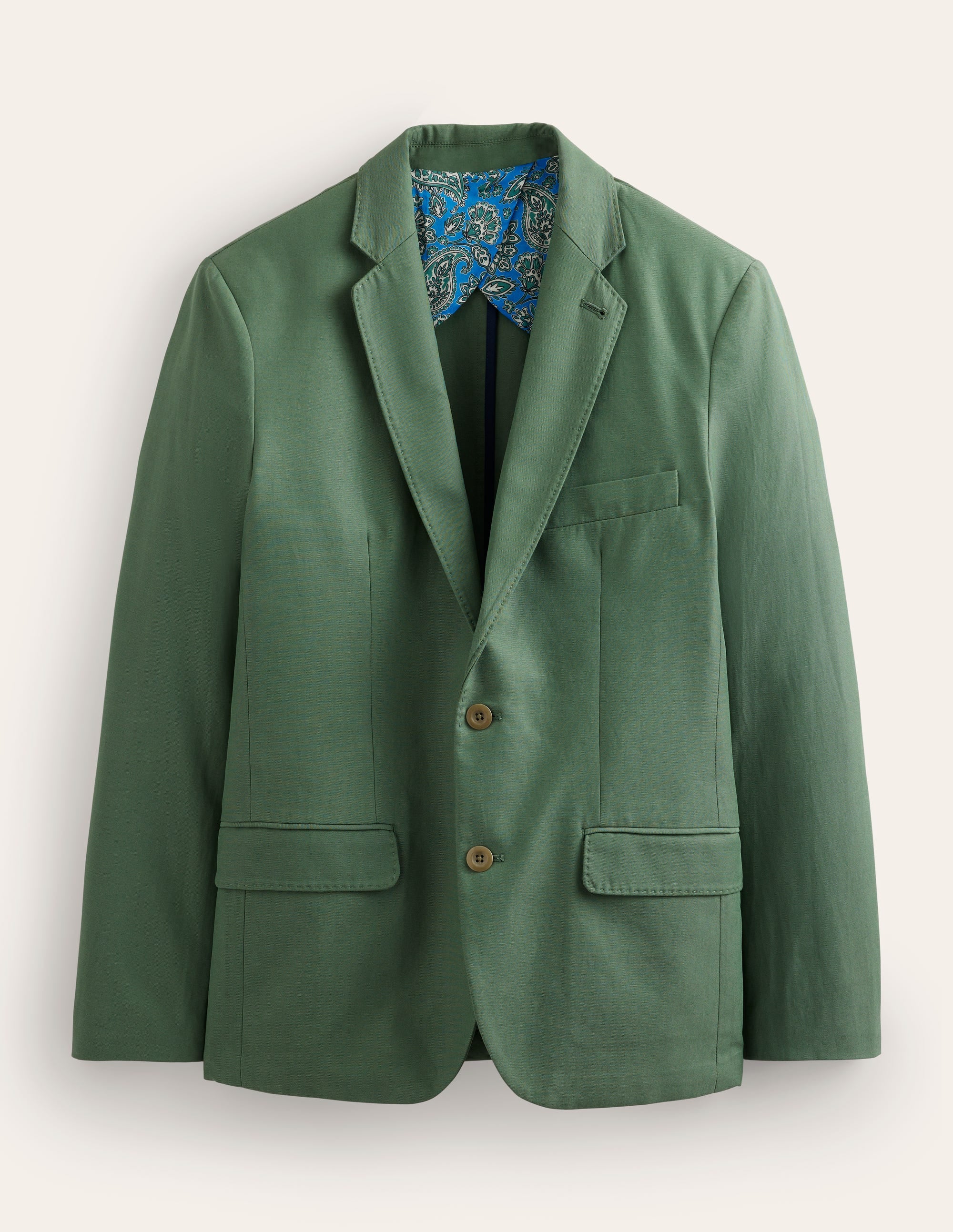 Vorgewaschener, schicker Blazer-Alligatorgrün - Image 6