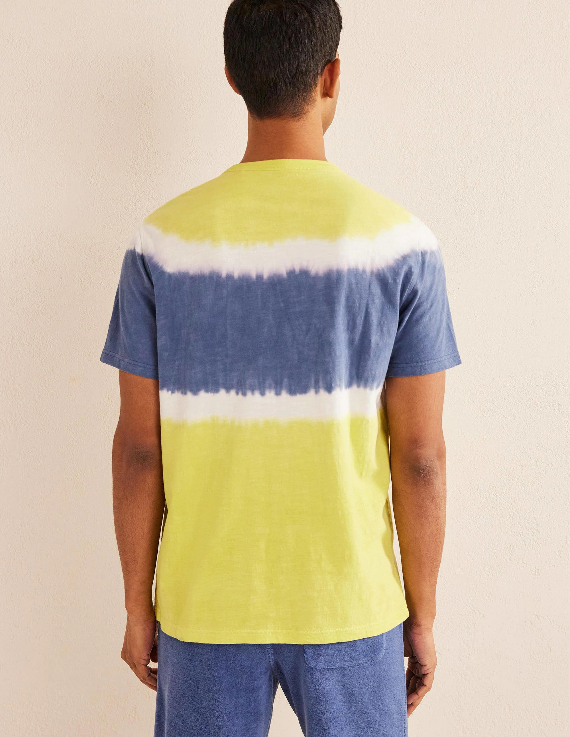 Vorgewaschenes Batik-T-Shirt-Gooseberry Yellow - Image 3