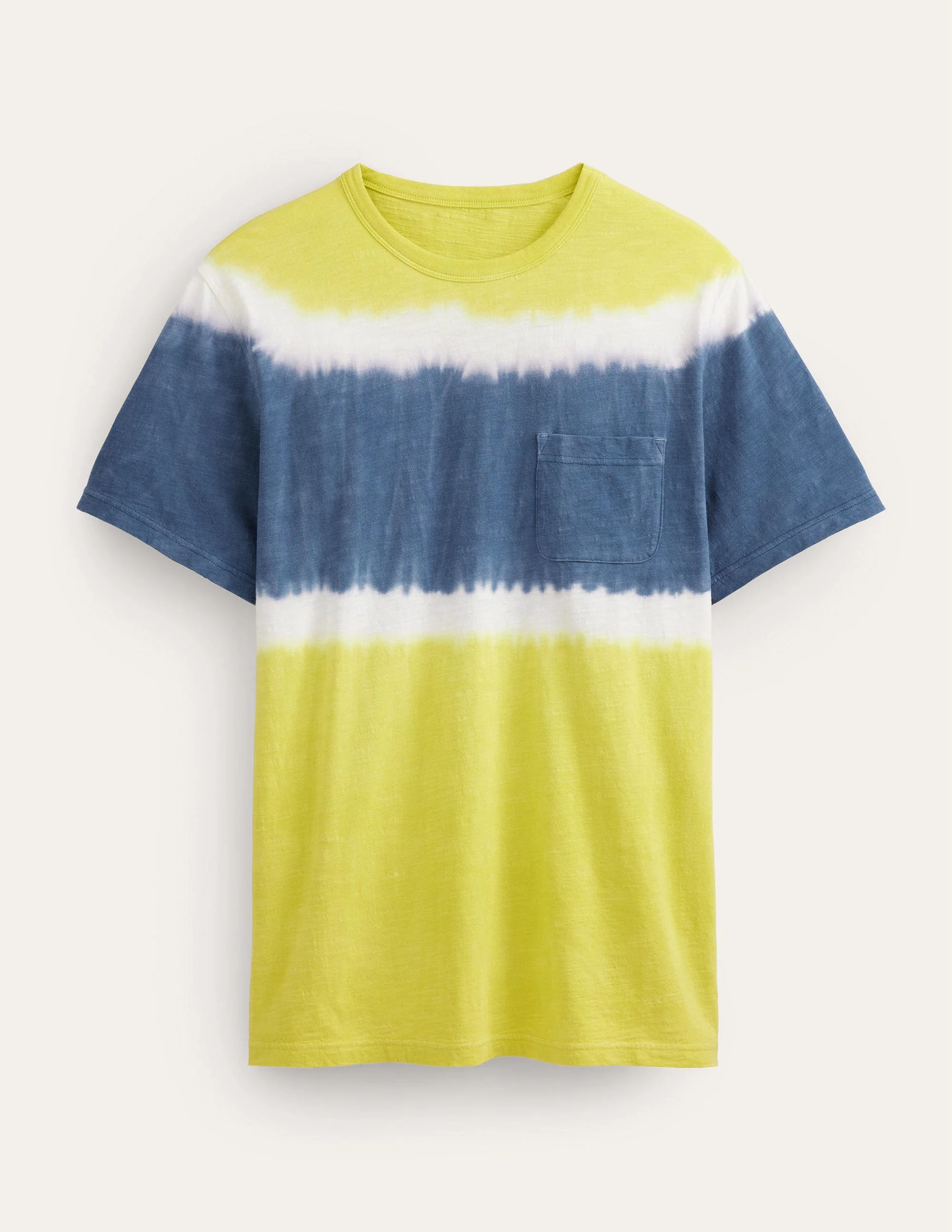 Vorgewaschenes Batik-T-Shirt-Gooseberry Yellow - Image 5