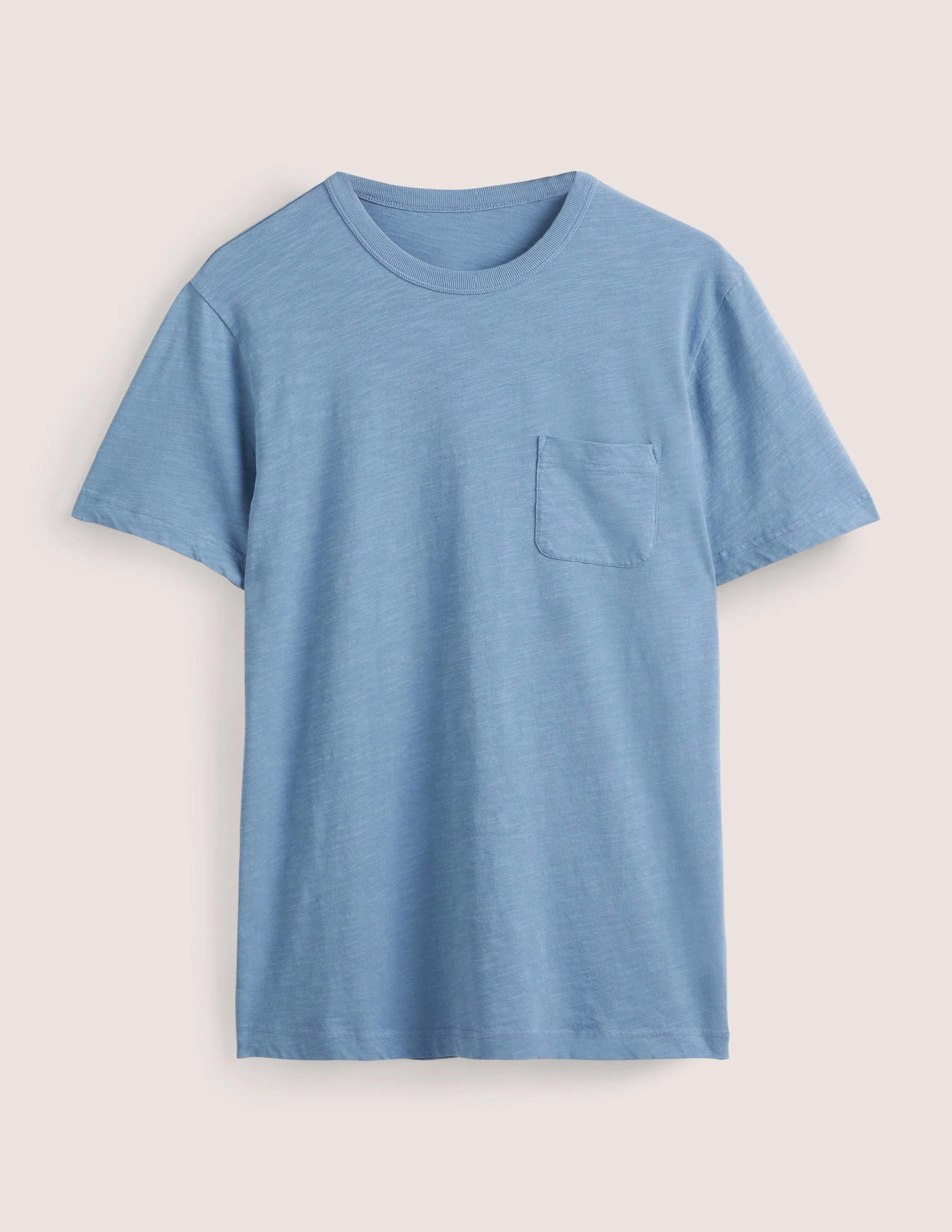 Vorgewaschenes Flammgarn-T-Shirt-Kapitänsblau - Image 5