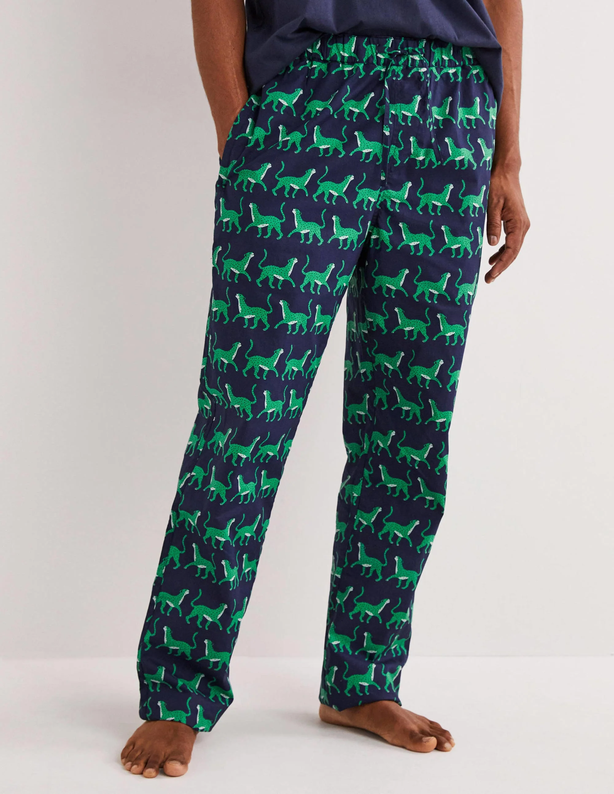Web-Schlafanzug-Set-Navy, Leopardenmuster - Image 6