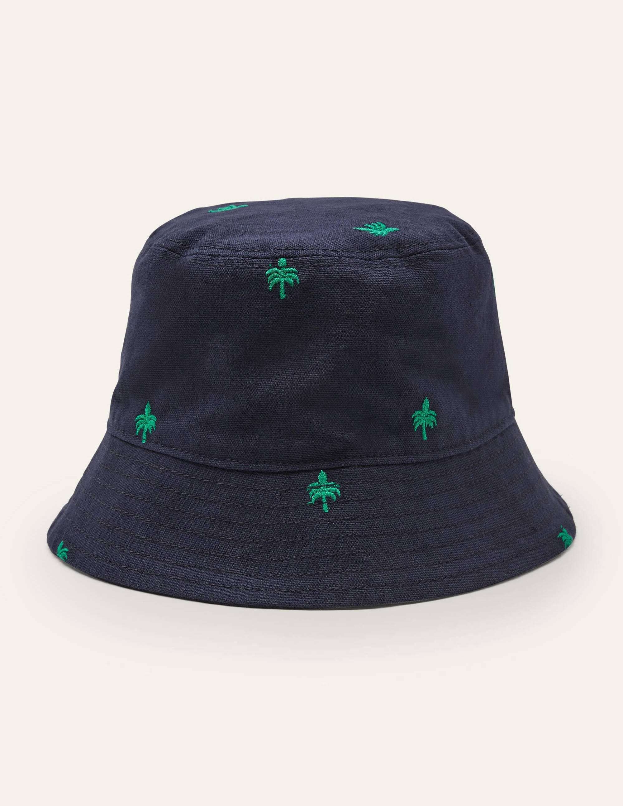 Wendbarer Anglerhut-Navy, Palmenstickerei - Image 2