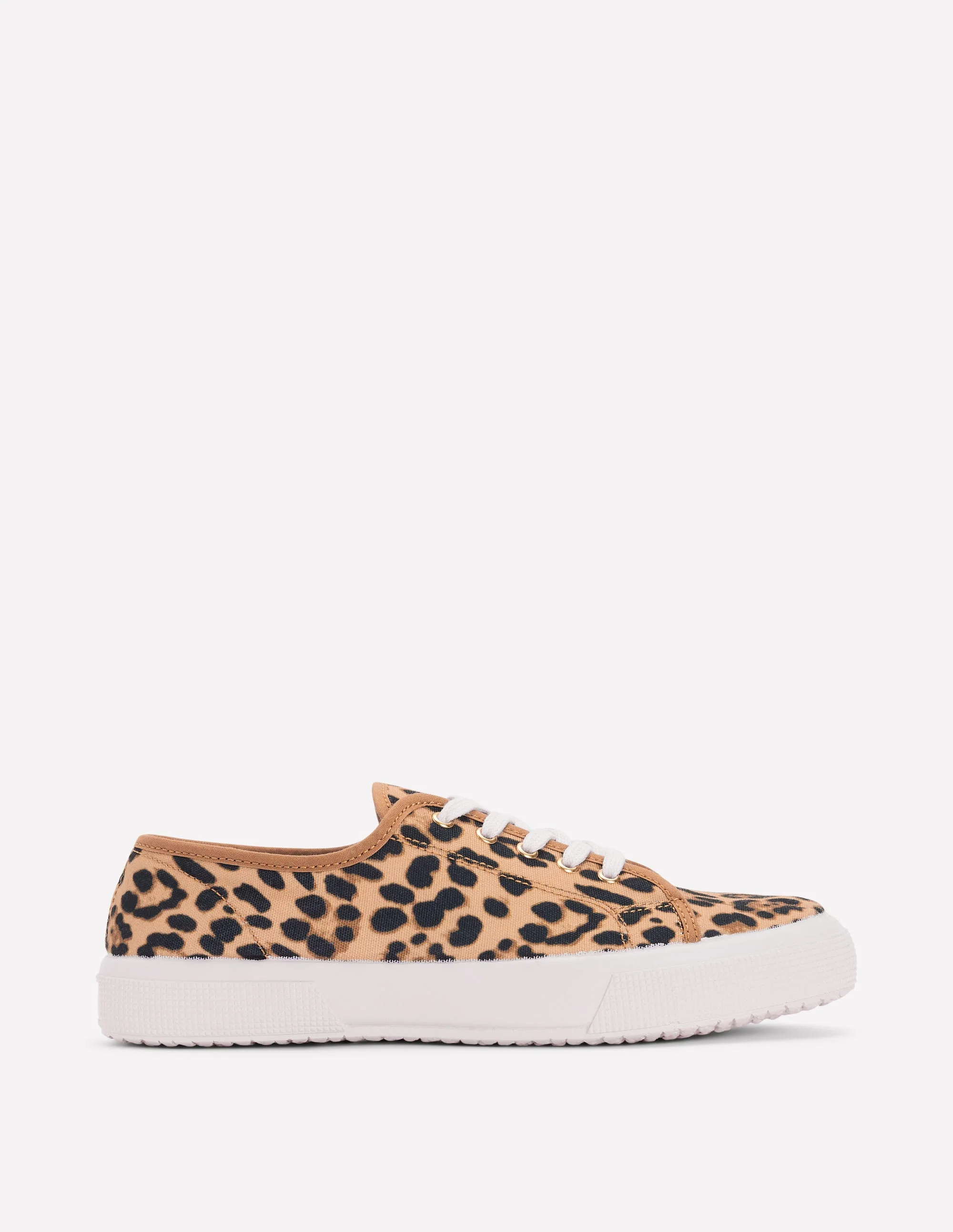 Turnschuhe mit Schnürung in Kontrastfarben-Mohair, Leopardenmuster - Image 2